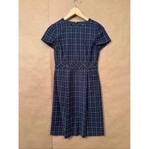Brooks Brothers Wool Short Sleeve Dress‎ in Plaid